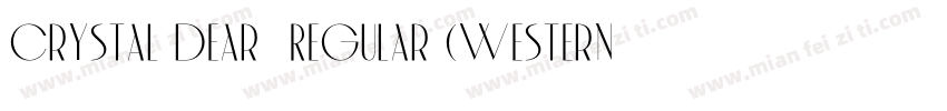 Crystal dear  Regular (Western)字体转换